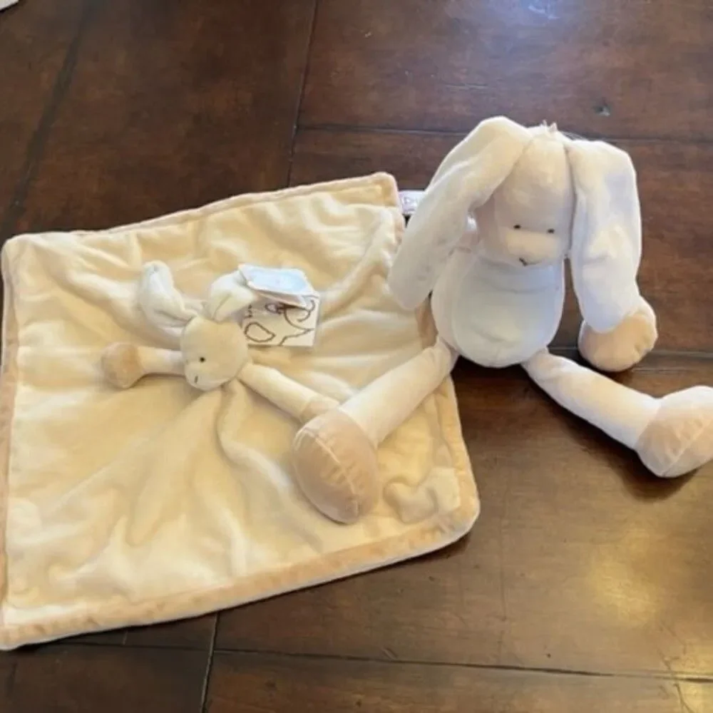 NWT Swedish‎ Plush Bunny and Lovey set